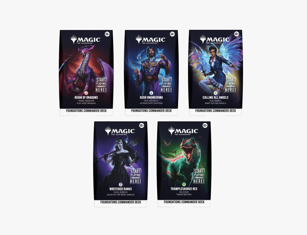 MTG Foundations Commander Deck [Set of 5]