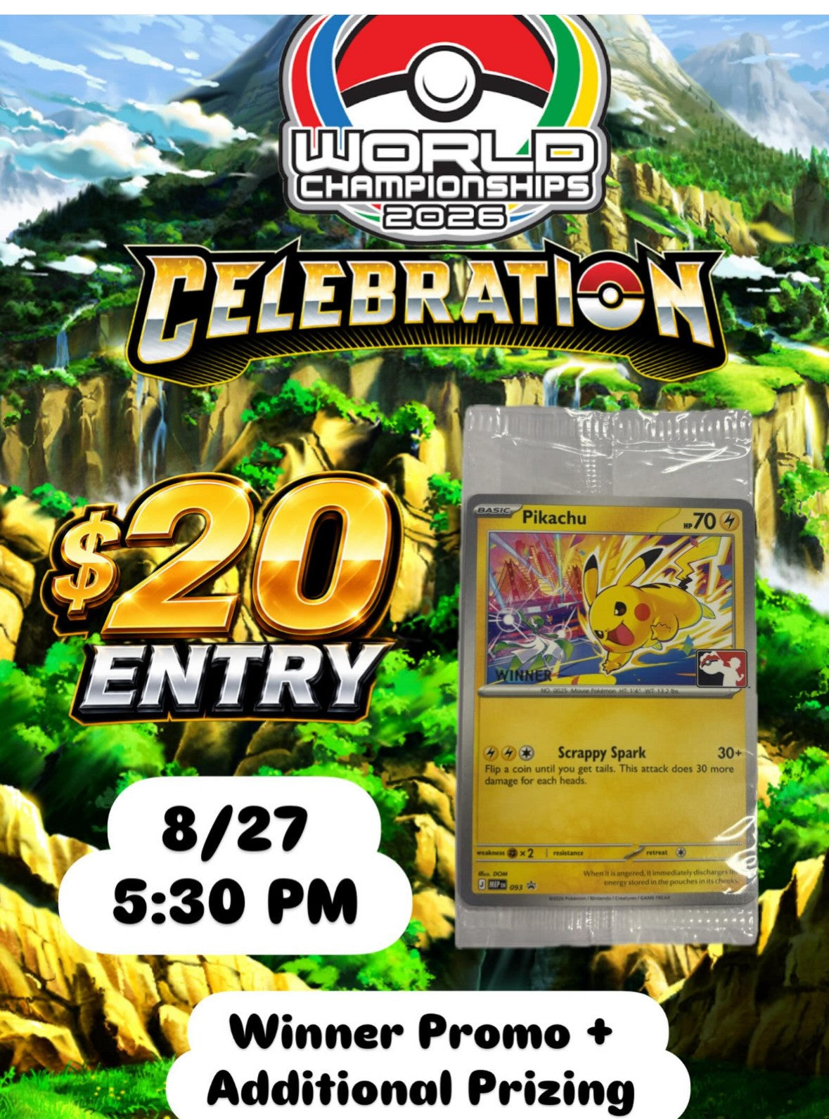 World Championships Celebration Event Entry INSTORE ONLY